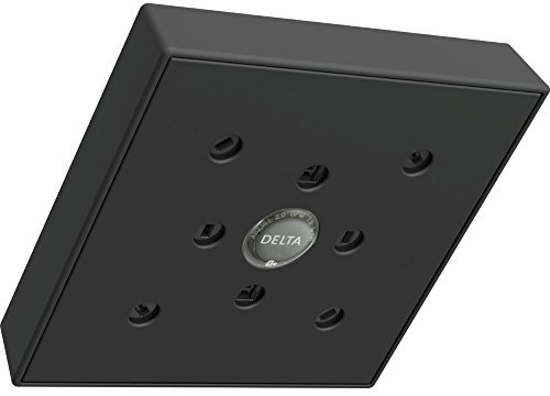 Delta Faucet RP70171-BL15 UniversalShoweringComponents H2Okinetic Single-Setting Raincan Shower Head, Matte Black