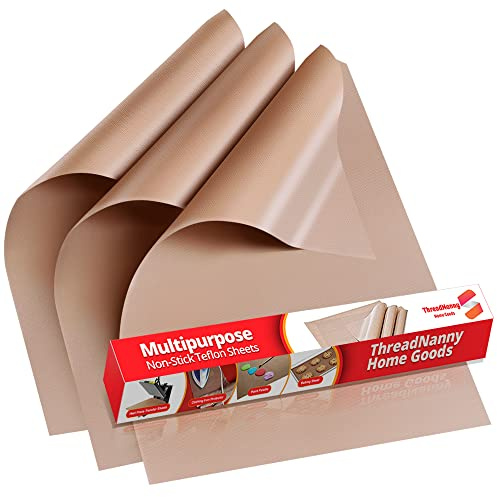 Teflon Sheets for Heat Press Paper and Baking, Reusable PTFE Cover Sheet