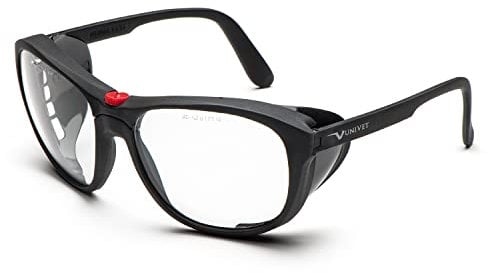UNIVET | 566 Schweißen 5 Glas, Schutzbrille, Schweißerbrille mit belüfteten Seitenscheiben, (EN166, EN169), Schwarz