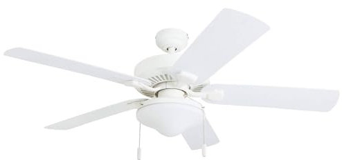 Honeywell Ceiling Fans 50513-01 Belmar Outdoor LED Ceiling Fan, ABS Weatherproof Blades, White
