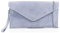 LeahWard Women's Suede Leather Clutch Bag Genuine Leather Wedding Party Clutch Bags (Lilac)