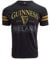 Guinness Schwarz Deep Tan Tape T-Shirt mit Harfe und Irland Text Design | Lässiges stilvolles Baumwolle Tee Shirt Top für Herren (L)