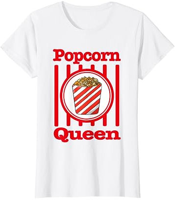 Popcorn Kostüm Gestreift für Karneval Fasching Lovers T-Shirt