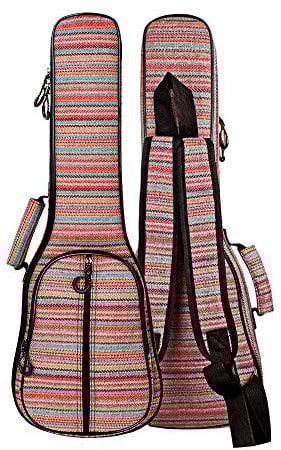 Glenmi Böhmen Ukulelentasche Ukulele Case Bag für Sopran Konzert Tenor Ukulele 21 '' 23 '' 26 '', 0,5 Zoll dick gepolstert (Konzert)