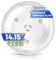 Microwave Plate Replacement 14 1/8 inch Fits W10531726 Whirlpool Microwave Glass Plate - Exactly Replaces Rotating Microwave Turntable Plate - Durable Oven Dish Tray For Better Cooking And Reheating