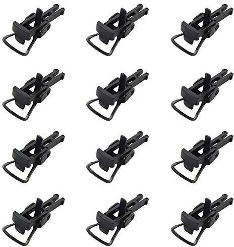 Evemodel 12Stk. Spur H0 Relax-Kupplung Knuckle Spring Coupler Hooks Kurzkupplung HP1087-12-EU