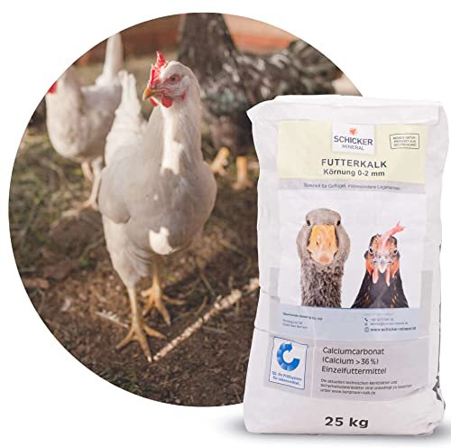 Schicker Mineral Geflügel-Futterkalk 0-2,0 mm 25 kg, kohlensaurer Futterkalk