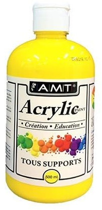 Peinture Acrylique - 500ml - Jaune - ACE05