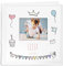 Maverton Einsteckalbum + mit Aufdruck - für 200 Fotos 10x15-100 weiße Seiten - Größe 21x22cm - Weiß - Geschenk für Kind zur Geburt Taufe zum Geburtstag - Party