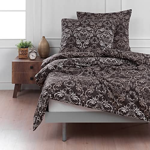 Mixibaby Bettwäsche Bettgarnitur Bettbezug Baumwolle 135x200 155x220 200x200 200x220 Modern, Größe:200 x 220 cm, Design Bettwäsche:Gloria D3