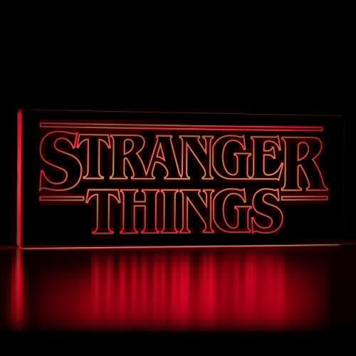Paladone Stranger Things Logo Licht mit 2 Lichtmodi, offiziell lizenziertes Merchandise
