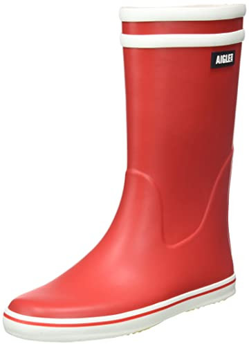 Aigle Malouine 2, Stivali in Gomma, Donna, Bianco/Rosso, 40 EU