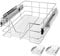 Casaria® 3x Teleskopschublade Nachrüsten Schublade Küche 40cm 25kg Belastbar Verchromt Korbauszug mit Zubehör Haushalt Küchenschrank Kleiderschrank
