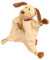Sigikid 42931 Schnuffeltuch, Beige/Hund, 26x22x10 cm