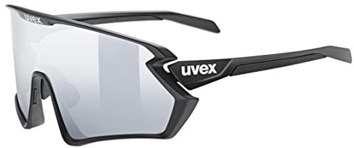 uvex sportstyle 231 2.0 Set - Sportbrille für Damen und Herren - inkl. Wechselscheiben - beschlagfrei - black matt/silver - one size