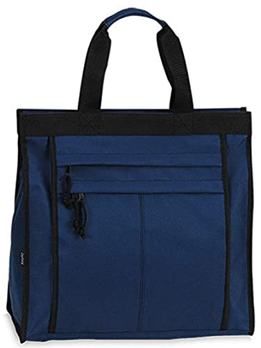 Noey & Lou Einkaufstasche Shopper Tasche Umhängetasche Strandtasche Tragetasche mit verstärktem Boden (Blau)