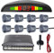 MOCNT Capteur de Recul Voiture 8 Capteur Système de Radar de Stationnement Voiture Arrière Auto Parcage Système Radar Sonore Buzzer Alarme LED Distance Affichage Gris