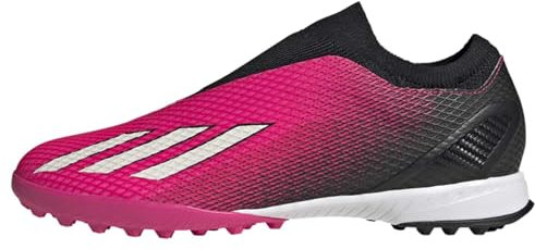 adidas Men's X Speedportal.3 Laceless Turf Boots Football, Shock Pink/Zero Metalic/Core Black, 7.5 UK