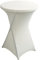 iEventStar Stretch Stehtisch Hussen Spandex Stehtischhussen Bartische Hochzeit Erstärkung im Fußbereich Rund Tischdecke für Bistrotisch Cocktail-Party (Beige, 1er Set - Ø 80-85 cm)