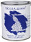 NICOLA VERNICI Smalto Acrilico a Base di Acqua, Per Interni ed Esterni, Made in Italy, Blu Satinato - Formato 1 lt