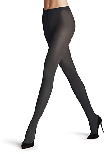 FALKE Damen Strumpfhose Prime Rib 60 DEN W Ti halb-blickdicht gemustert 1 Stück, Grau Graphite 3146, L