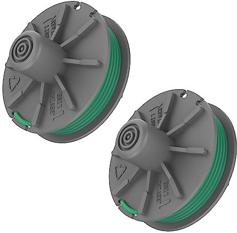Rasentrimmer Fadenspule,2 Stück Φ2mm 4.26m 5309-20 Ersatz Spule Linie,Nylon Spulen für Gardena Turbotrimmer PowerCut Plus 650/30 Art.9811 Rasentrimmer