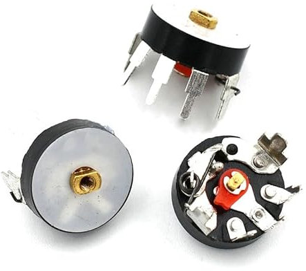5pcs Leistungsverstärker Volumen Potentiometer RV12mm B503 B50K Mit Schalter Eckstift