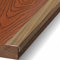 DECAKE Übergangsstreifen, 35 Zoll, Fliesenkante, Holzmaserung, robuste, rutschfeste Treppenkante für Holz-/Vinyl-/Laminatböden, Türschwellen-Übergangsstreifen in L-Form aus Aluminium (Far