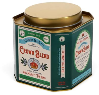 Metal Tea Caddy - Crown Blend