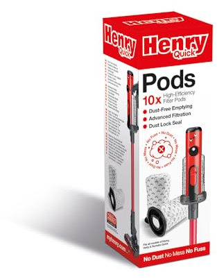Numatic 915744 Henry Quick Pods, 3-lagige Mikrofaser-Filtration