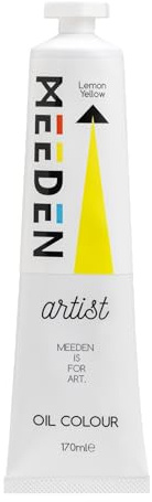 MEEDEN Artist Grade Oil Paint: Lemon Yellow - 170ml Tube, Professional Art Paints for Canvas Painting
