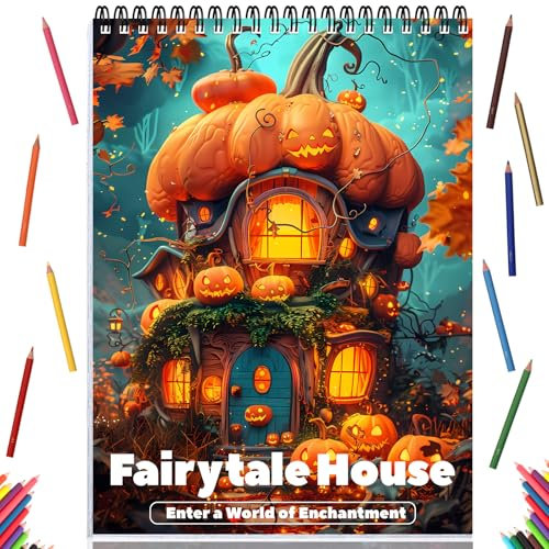 ADEVIAN Malbuch für Erwachsene: 24 magische Architektur-Designs, dickes elfenbeinfarbenes Papier, Spiralbindung, ideal zum Entspannen & Verschenken