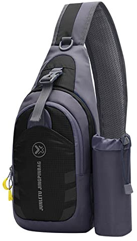 Aigner Taschen Damen Groß Outdoor Sports Wasserkocher Brusttasche Männer und Frauen Sport Multifunktionale Reiten Einzelne Umhängetasche Rucksack Tasche Taschen Damen Shopper Schule (Black, One Size)