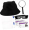 FELTECHELECTR 1juego Accesorios De Detective para Halloween Sombrero Gafas y Lente De Aumento para rol y Cosplay