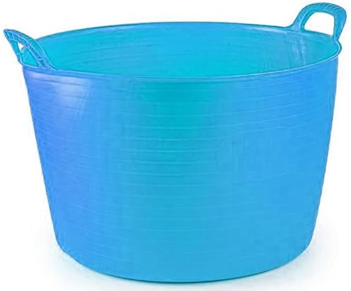 75 Litre Extra Large Flexi Tub Versatile Multi Purpose Flexible Rubber Storage Container Bucket (Blue)