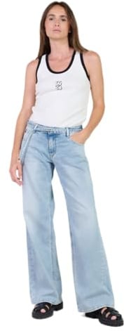 Le Temps des Cerises Wide Leg Lauryn Jab Jeans, Blau, Nr. 5, blau, 30W