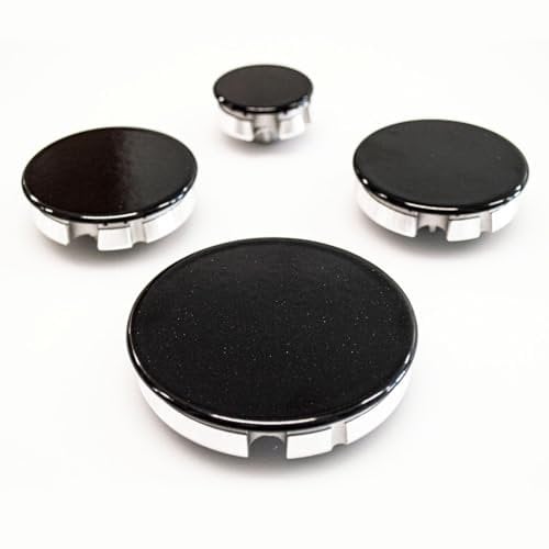 JPshop - Kit de 4 quemadores con platillos para placa de cocina compatible con Delonghi - Bosch