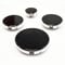 JPshop - Kit de 4 quemadores con platillos para placa de cocina compatible con Delonghi - Bosch