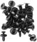 QZKJQDD Lot de 50 rivets à expansion en plastique de 7 mm - Clips de fixation pour voiture - Clips de renfort de pare-chocs - Rivets en plastique - Pour voiture