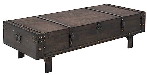 Lauuoeriau Home & Garden,Furniture-Coffee Table Plywood Vintage Style 120x55x35 cm