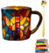 Novelty 3d Painted Books Coffee Mug,Unique Books Stack Coffee Cup,Colored Resin Book Coffee Mug,Collection Gifts For Literature Lovers Book Lovers