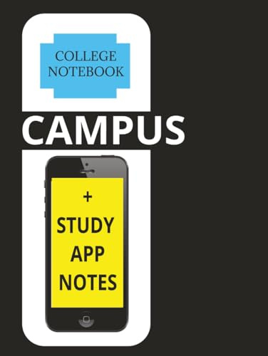Campus Ruled Notebook: Study app, 5 subject Ruled Notebook | College Ruled Paper | Workbook | School Notebook | 200 Pages | 8.25 * 11 inches