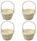 EHZBRCN 4 Stück Blumenmädchen Korb,Blumenkorb Hochzeit,Körbchen,weidenkörbchen,Weidenkorb,Rattan-Körbe,künstliche Rattan-Handkörbe,für Hochzeit Und Haus Lagerung
