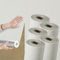 Swehooirt 3mm Thicken 5Rolls Plain White Textured Wallpaper Self Adhesive Insulation Thermal Wallpaper Waterproof Bathroom Ceiling Panels Kitchen Living Room Bedroom