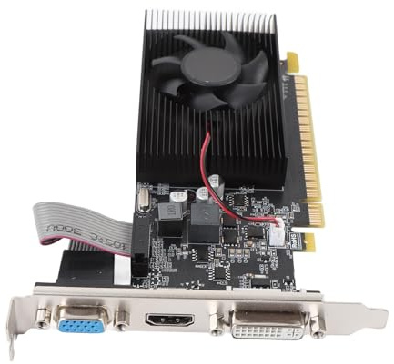 VELATEMOR Scheda Grafica 4 GB DDR3 128 Bit 700MHz 667MHz PCI Express 1.1 X16 PC Scheda Video con VGA DVI HD Multimedia Interfaccia per il Lavoro
