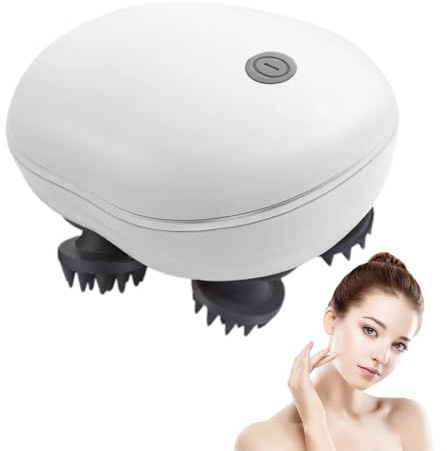 Elektrisches Haarmassagegerät, tragbar, aus Kopfleder, kabellos, tragbar | Kopfkratzer, Massagegerät für Hunde mit 3 Geschwindigkeitsstufen, für Haarwachstum, Reinigung
