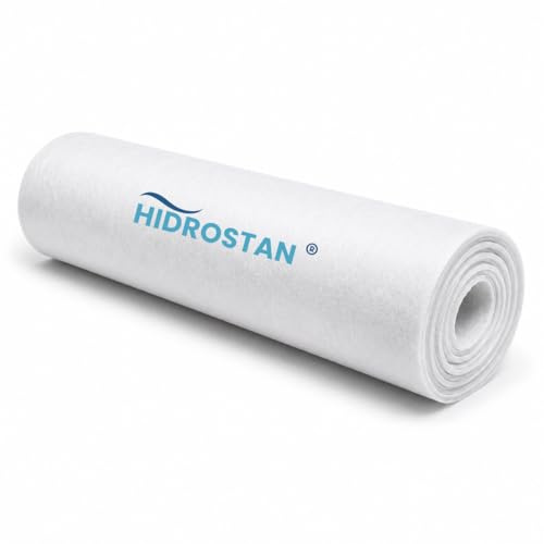 Hidrostan Géotextile 200 g/m² | Idéal pour étangs | Protection contre les mauvaises herbes | Haute résistance | Installation facile | Flexible (2 m x 2 m)