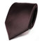 TigerTie Herren Krawatte – Klassische 8 cm Satin-Krawatte in braun dunkelbraun einfarbigem Design, ideal für Geschäftstermine, festliche Anlässe und die Freizeit