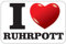 deformaze Sticker I Love Ruhrpott Aufkleber Ich Liebe Ruhrpott mit Herz 7,5 x 11,5 cm Selbstklebend KFZ Auto Scheibe Boot UV Wetterfest für außen und innen