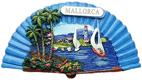 3D-Kühlschrankmagnet, Motiv: Mallorca, Spanien, Souvenir, Magnetaufkleber, Dekoration für Zuhause und Küche, Mallorca, Spanien, Kühlschrankmagnet